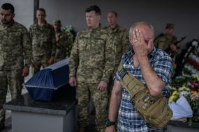 The reburial of serviceman Roman Shadlovskyi