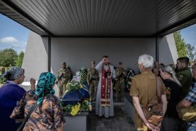 The reburial of serviceman Roman Shadlovskyi