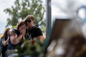 The reburial of serviceman Roman Shadlovskyi