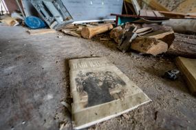 A book with a picture of Lenin