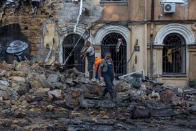 Consequences of a massive missile attack in Odesa