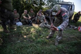 Servicemen of the 128th Territorial Defense Brigade took part in demining training