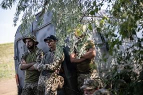 Servicemen of the 128th Territorial Defense Brigade took part in demining training