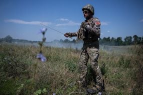 Servicemen of the 128th Territorial Defense Brigade took part in demining training