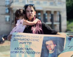 Action of relatives of captured Ukrainian military personnel