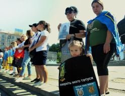 Action of relatives of captured Ukrainian military personnel