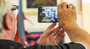 Вечер в честь 90-летия украинского художника-графика Василия Чебаника в Киеве