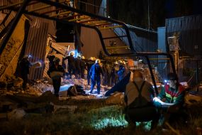 Ліквідація наслідків обстрілу Запоріжжя