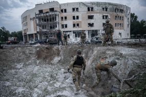 Consequences of the rocket attack on Zaporozhye