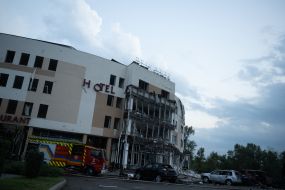Consequences of the rocket attack on Zaporozhye
