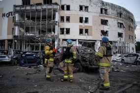 Consequences of the rocket attack on Zaporozhye