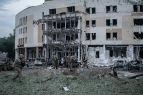 Consequences of the rocket attack on Zaporozhye
