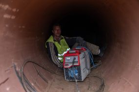 Construction of main water pipelines for the regions affected by the explosion of the Kakhovskaya HPP