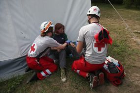 Rendering first aid to the conditionally injured