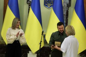 Volodymyr Zelenskyy, Olena Zelenska, Iryna Huk