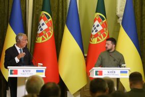 Volodymyr Zelenskyi and Marcelo Rebelo de Souza