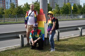 Participants of the march as part of "KharkivPride"