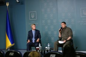 Andriy Yermak and Michael McFaul