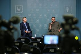 Andriy Yermak and Michael McFaul