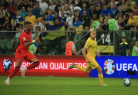 Euro 2024 qualifying match. Ukraine-England