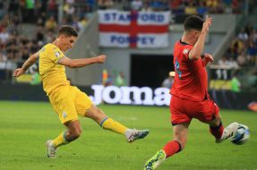 Euro 2024 qualifying match. Ukraine-England