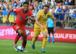 Euro 2024 qualifying match. Ukraine-England