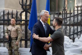 Jens Stoltenberg and Volodymyr Zelenskyi