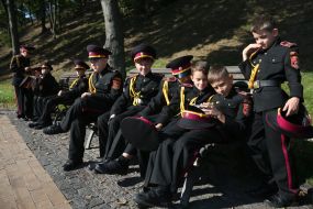 School cadets of Lyceum 23 "Cadet Corps"