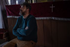 Reverend Father Bohdan of the Ascension Church in the city of Izyum