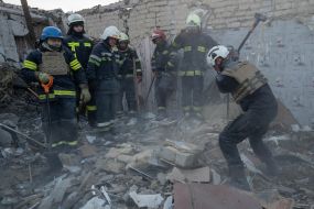 Rocket attack on the village of Groza (Kharkiv region)