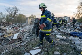 Rocket attack on the village of Groza (Kharkiv region)