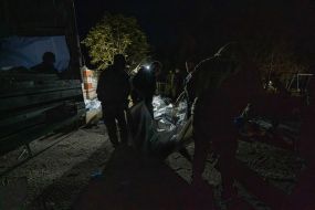 Rocket attack on the village of Groza (Kharkiv region)