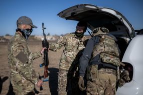 Recruits of Russian Volunteers Corps
