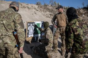 Recruits of Russian Volunteers Corps