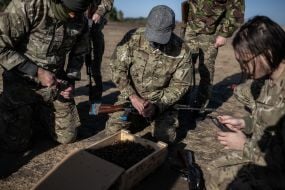 Recruits of Russian Volunteers Corps
