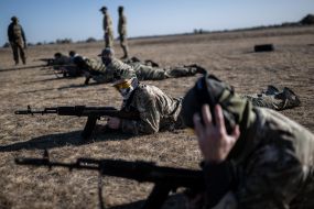Recruits of Russian Volunteers Corps