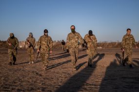 Recruits of Russian Volunteers Corps