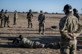Recruits of Russian Volunteers Corps