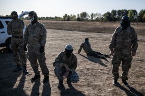 Recruits of Russian Volunteers Corps
