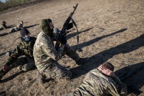 Recruits of Russian Volunteers Corps