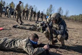 Recruits of Russian Volunteers Corps