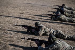 Recruits of Russian Volunteers Corps