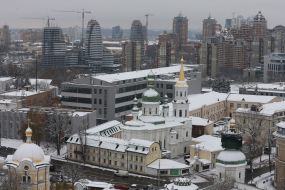 Вид із Великої дзвіниці Києво-Печерської лаври