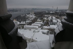 Вид из Большой колокольни Киево-Печерской лавры
