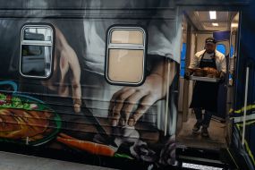 Special food train-kitchen