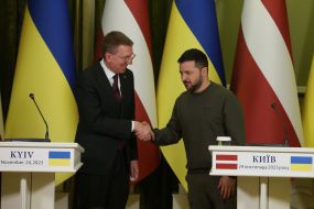 Владимир Зеленский и Эдгарс Ринкевичс