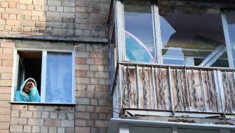 Consequences of a drone attack on Kyiv