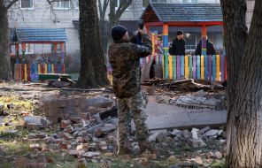 Consequences of a drone attack on Kyiv
