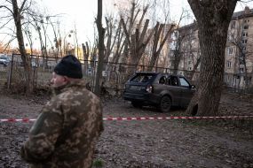 Consequences of a drone attack on Kyiv
