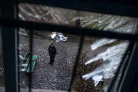 Consequences of a drone attack on Kyiv